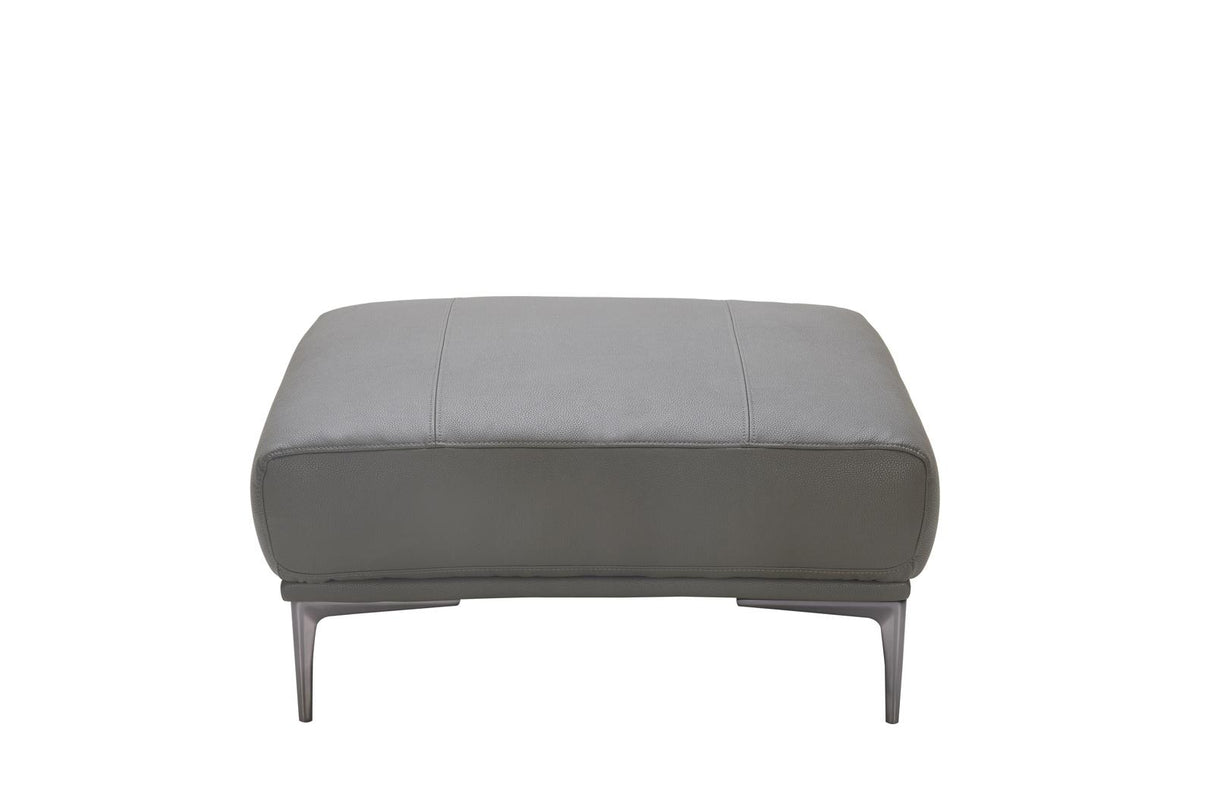 J&M Furniture Knight Ottoman in Grey