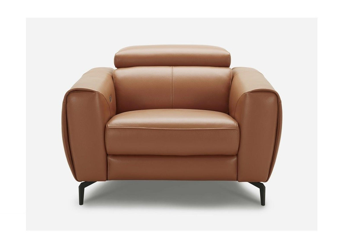 J&M Furniture Lorenzo Chair in Caramel - galleria furniture outlet