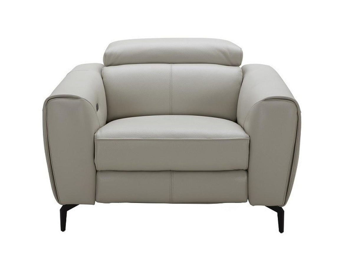 J&M Furniture Lorenzo Chair in Light Grey