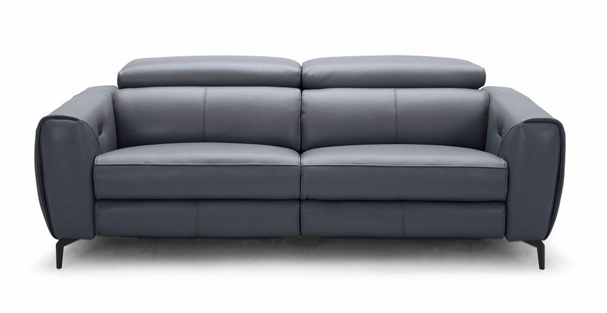 J&M Furniture Lorenzo Sofa in Blue-Grey