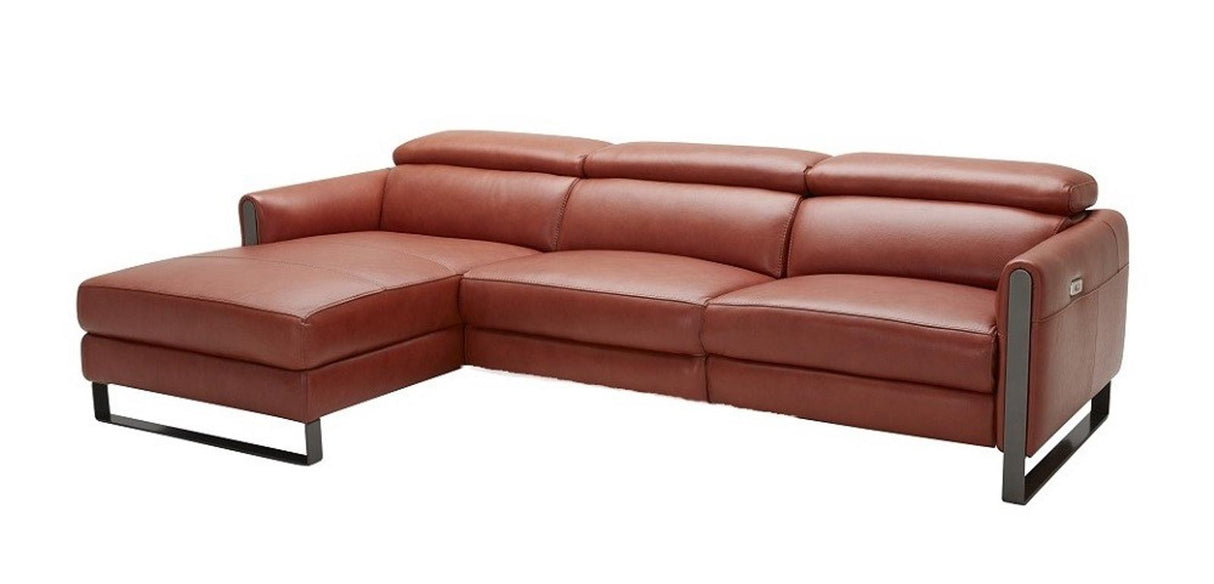 J&M Furniture Nina Left Hand Facing Chaise Sectional in Ochre - galleria furniture outlet
