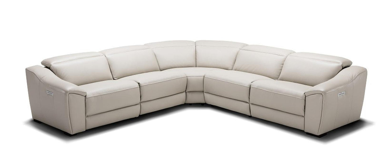 J&M Furniture Nova Motion Sectional Set In Silver Grey
