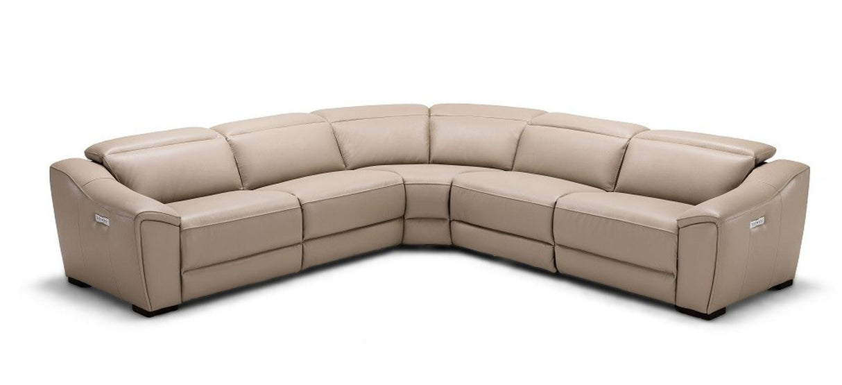 J&M Furniture Nova Motion Sectional Set In Tan