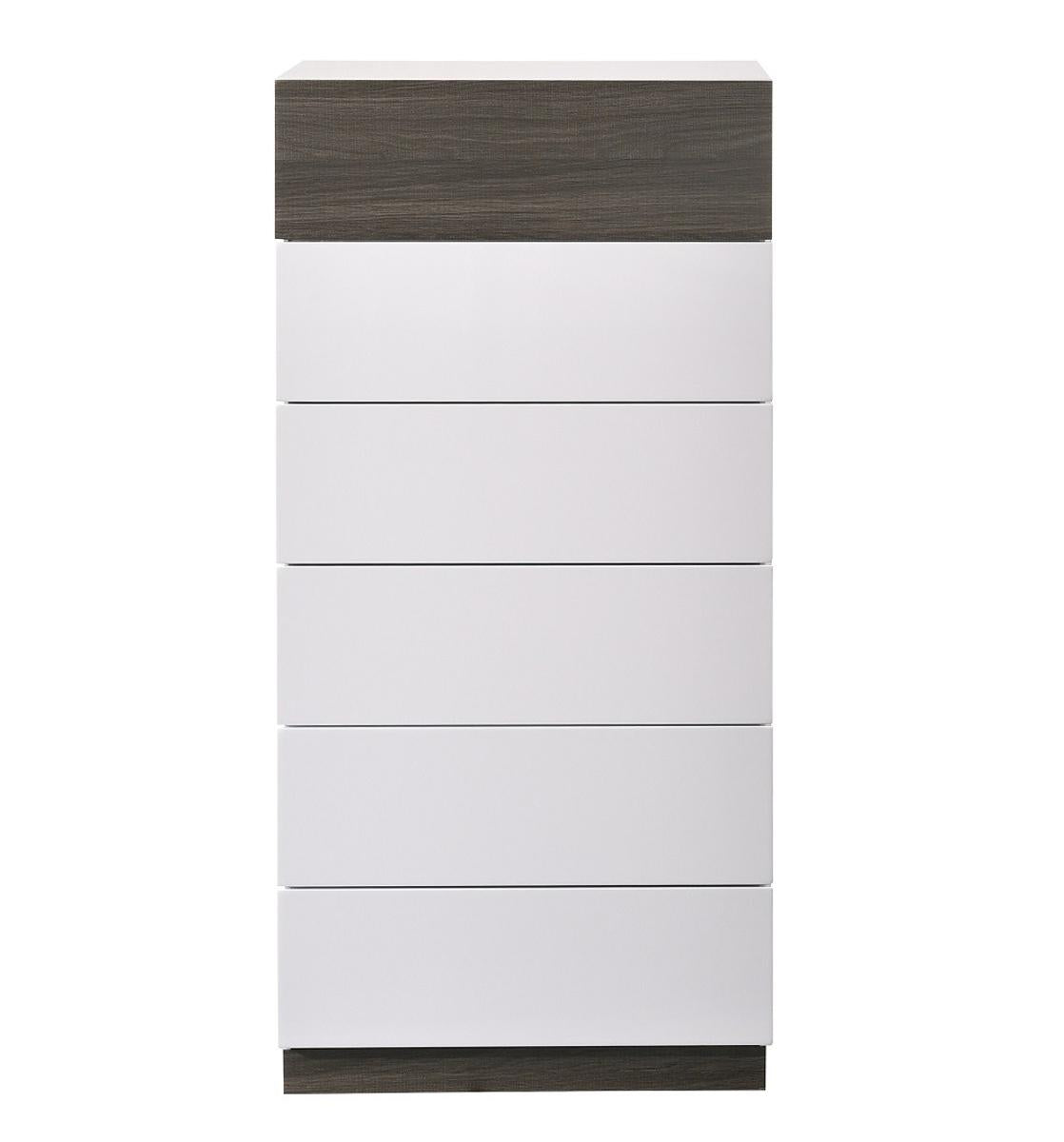 J&M Furniture Sanremo Chest in Walnut Veneer