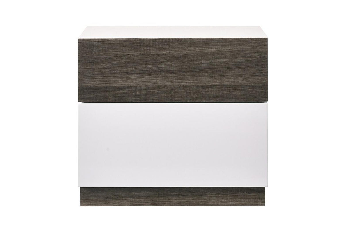 J&M Furniture Sanremo Night Stand in Walnut Veneer