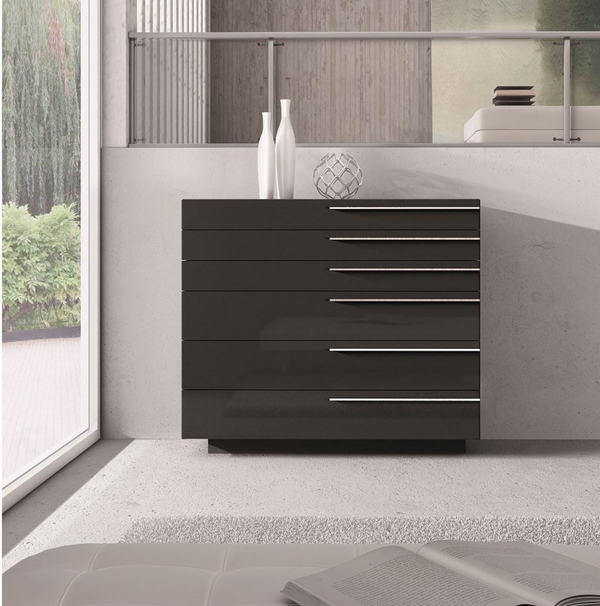 J&M Furniture Santana Chiffonier in Black