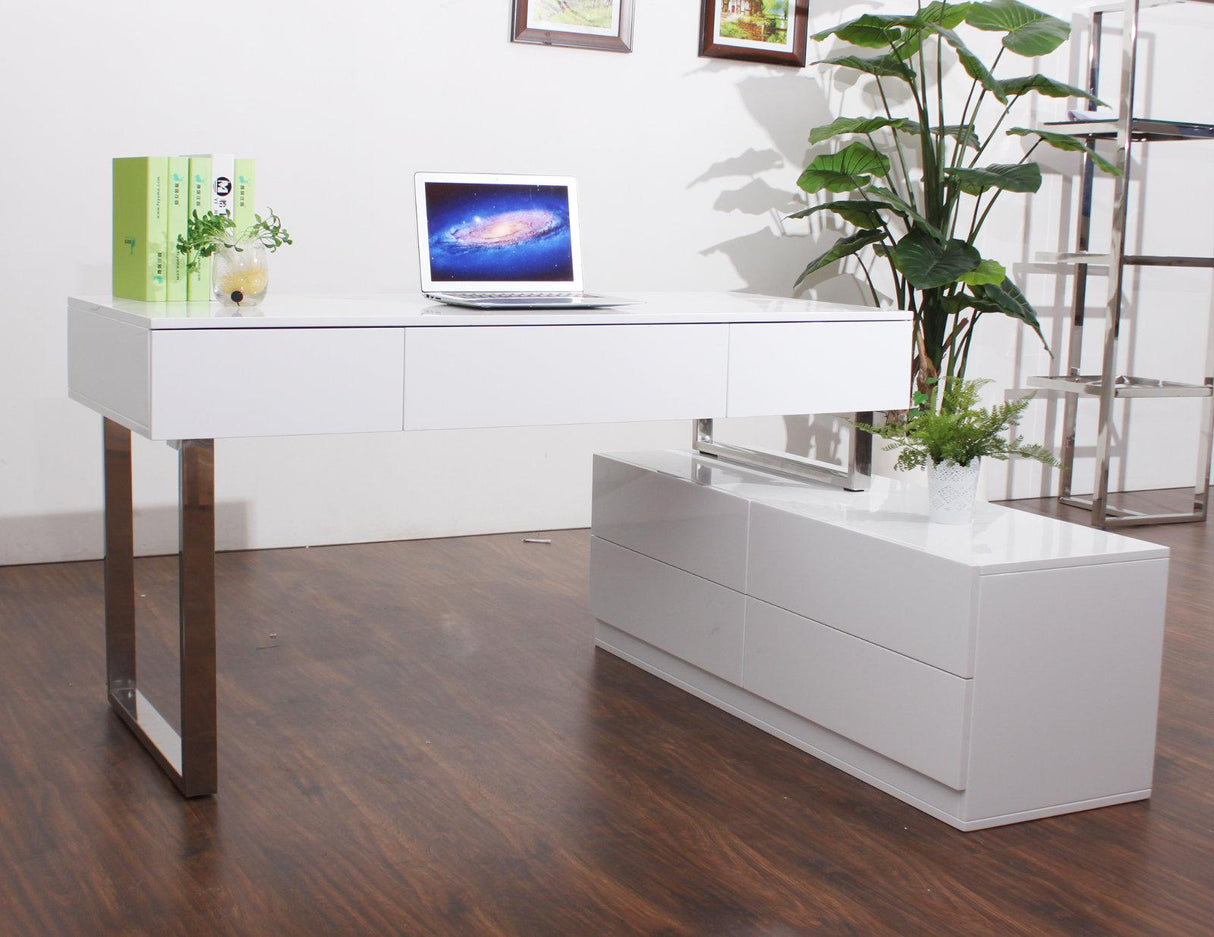 J&M KD12 Modern Office Desk - galleria furniture outlet