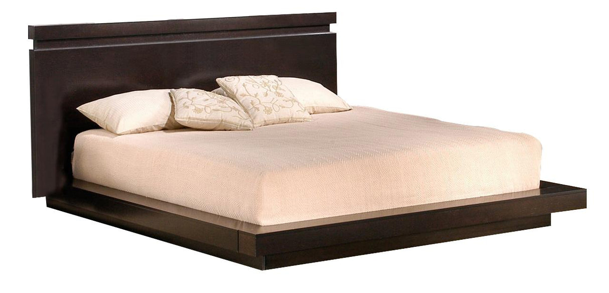 J&M Knotch Queen Panel Bed in Expresso