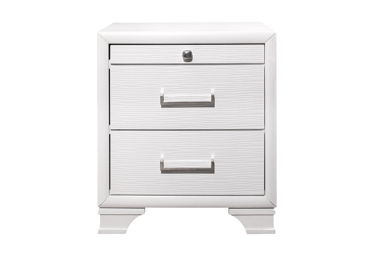 Jordyn White Nightstand - galleria furniture outlet