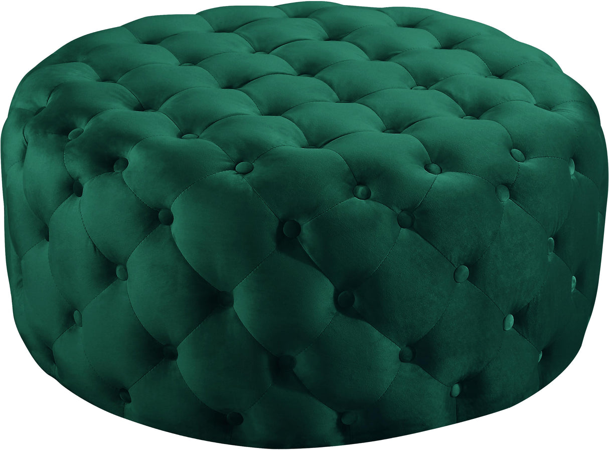 Addison Green Velvet Ottoman/Bench - galleria furniture outlet