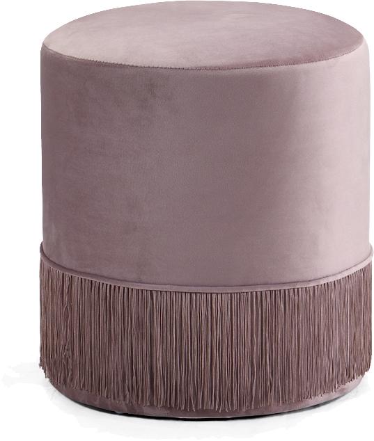 Teddy Pink Velvet Ottoman/Stool - galleria furniture outlet