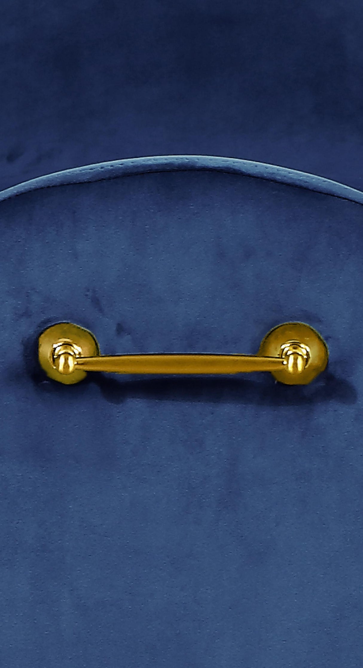 Owen Navy Velvet Bench - galleria furniture outlet