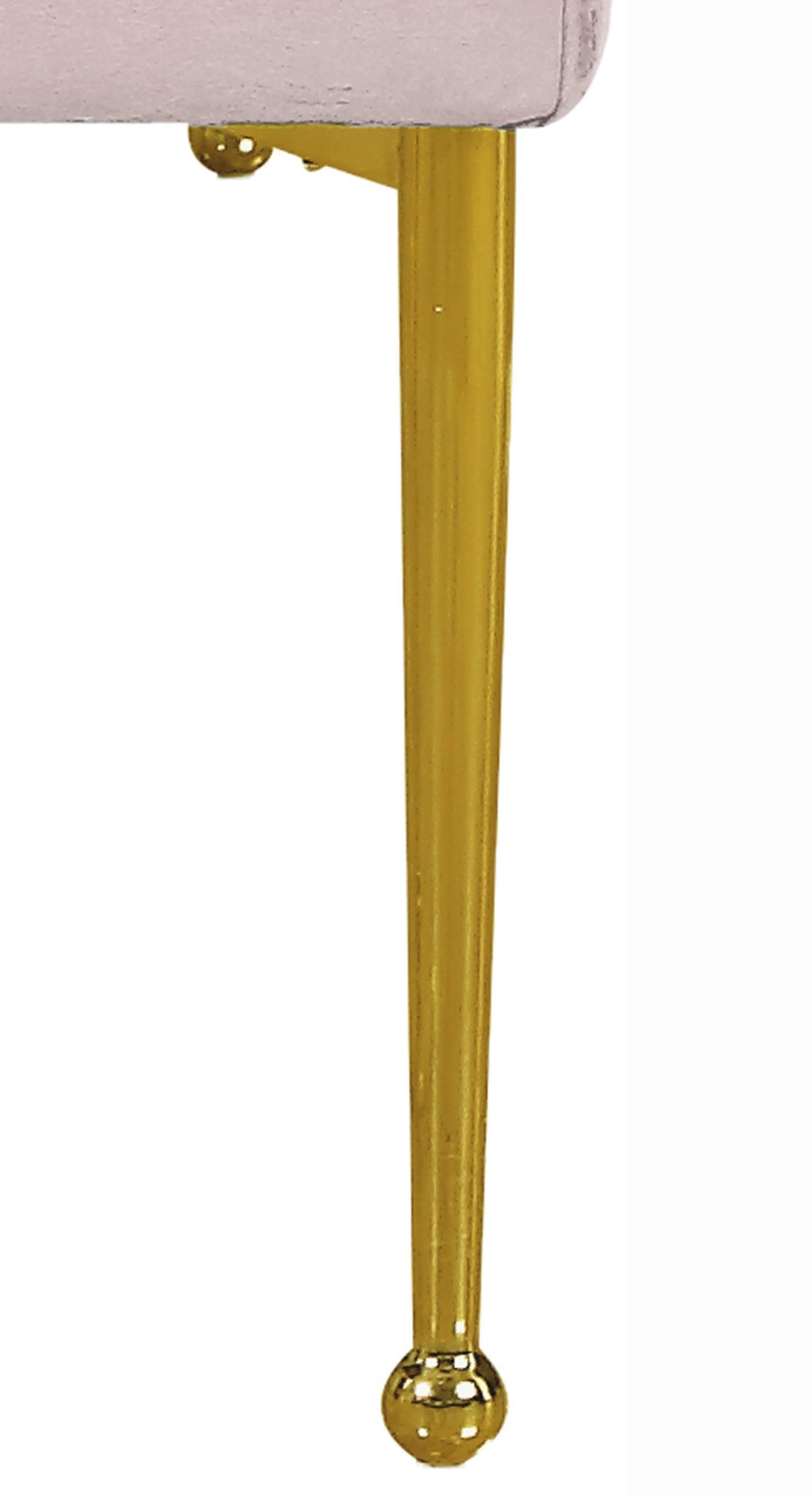 Owen Pink Velvet Bench - galleria furniture outlet