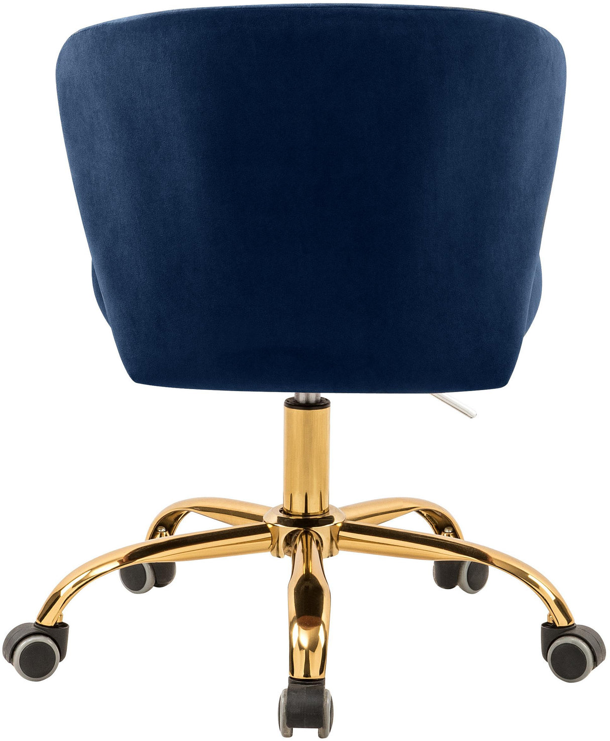 Finley Navy Velvet Office Chair - galleria furniture outlet