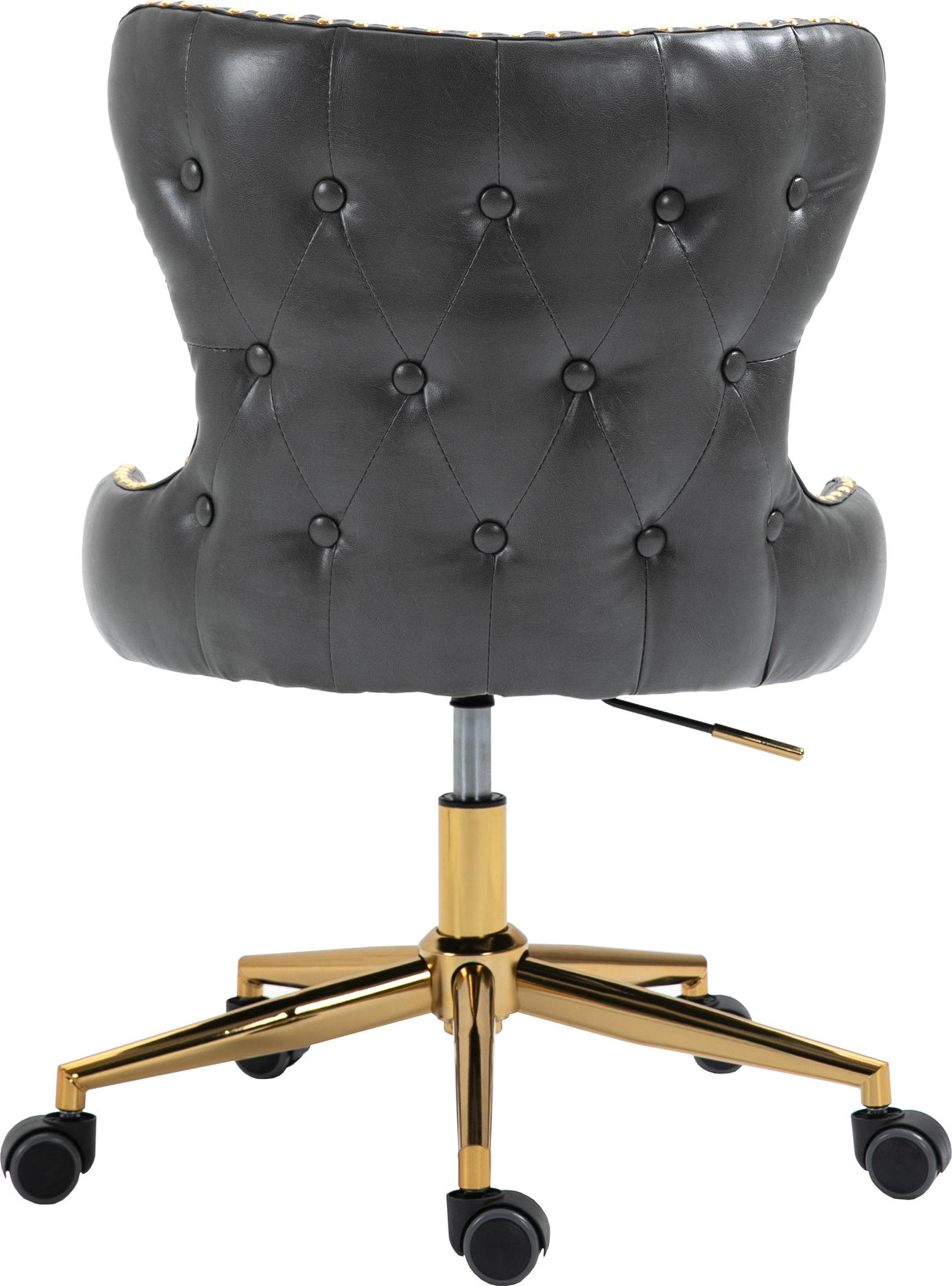 Hendrix Grey Faux Leather Office Chair - galleria furniture outlet