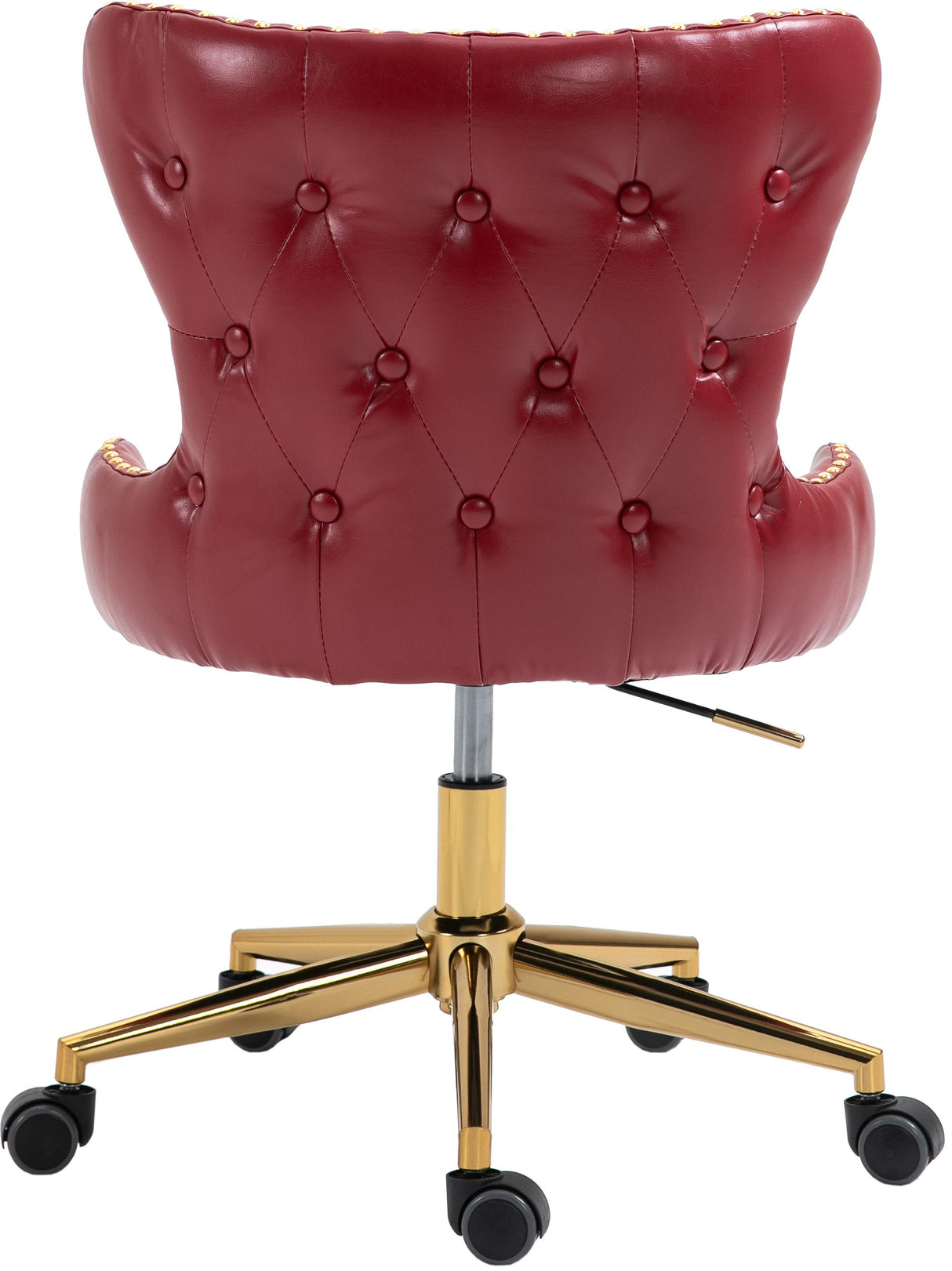 Hendrix Red Faux Leather Office Chair - galleria furniture outlet