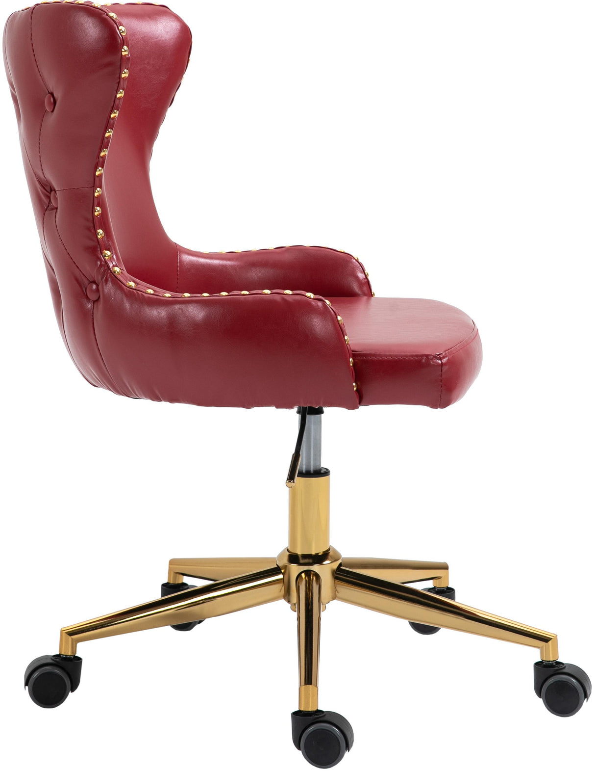 Hendrix Red Faux Leather Office Chair - galleria furniture outlet