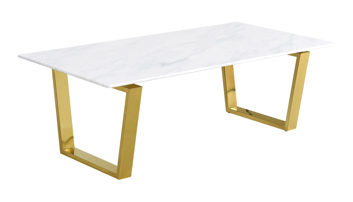 Cameron Gold Coffee Table - galleria furniture outlet