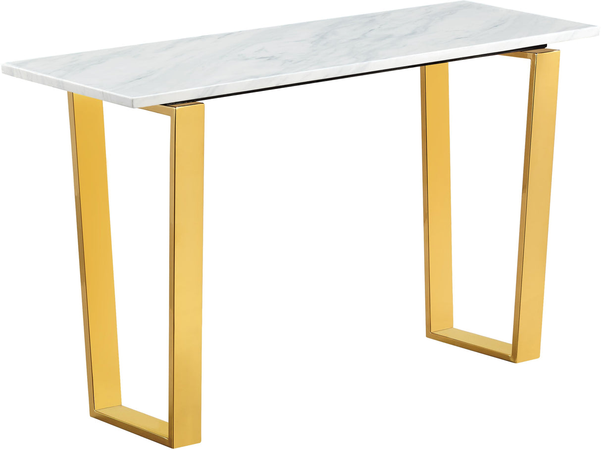 Cameron Gold Console Table - galleria furniture outlet