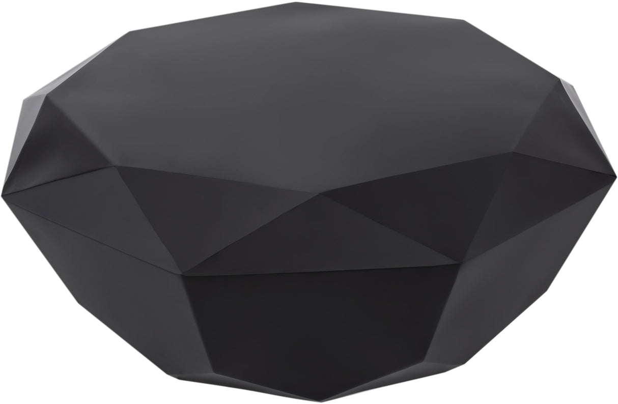 Gemma Matte Black Coffee Table - galleria furniture outlet