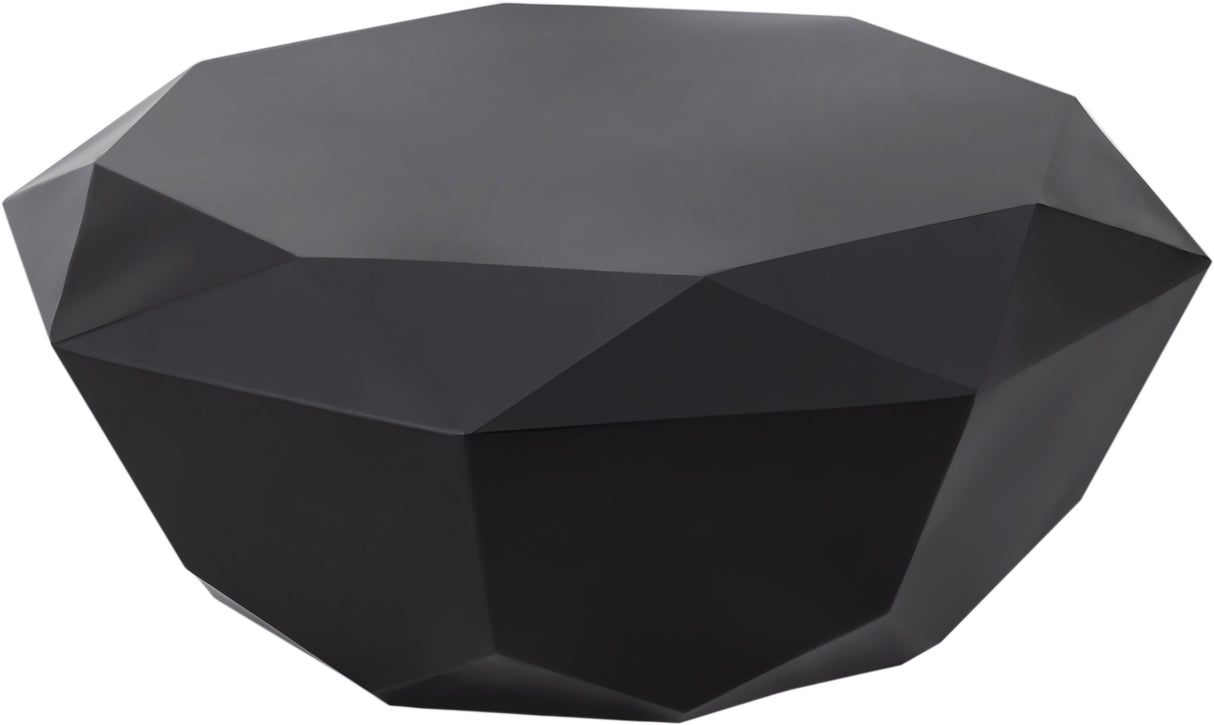 Gemma Matte Black Coffee Table - galleria furniture outlet