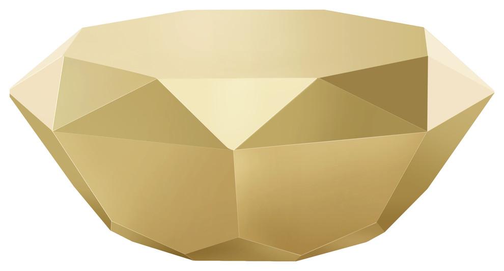 Gemma Gold Coffee Table - galleria furniture outlet