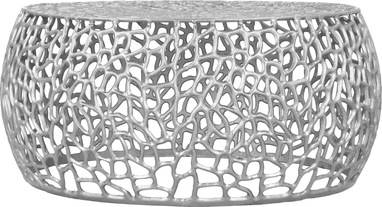 Priya Silver Coffee Table - galleria furniture outlet