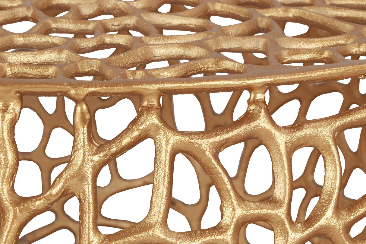 Priya Gold Coffee Table - galleria furniture outlet