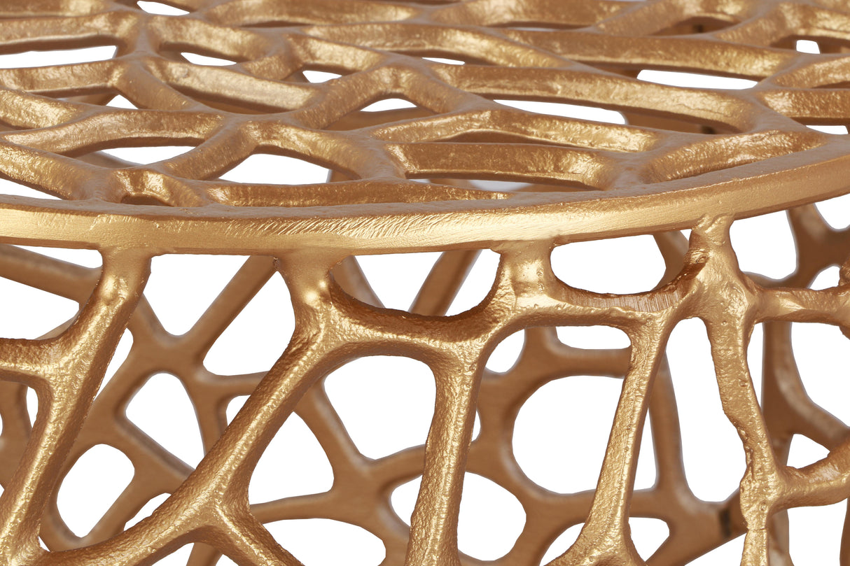 Priya Gold End Table - galleria furniture outlet