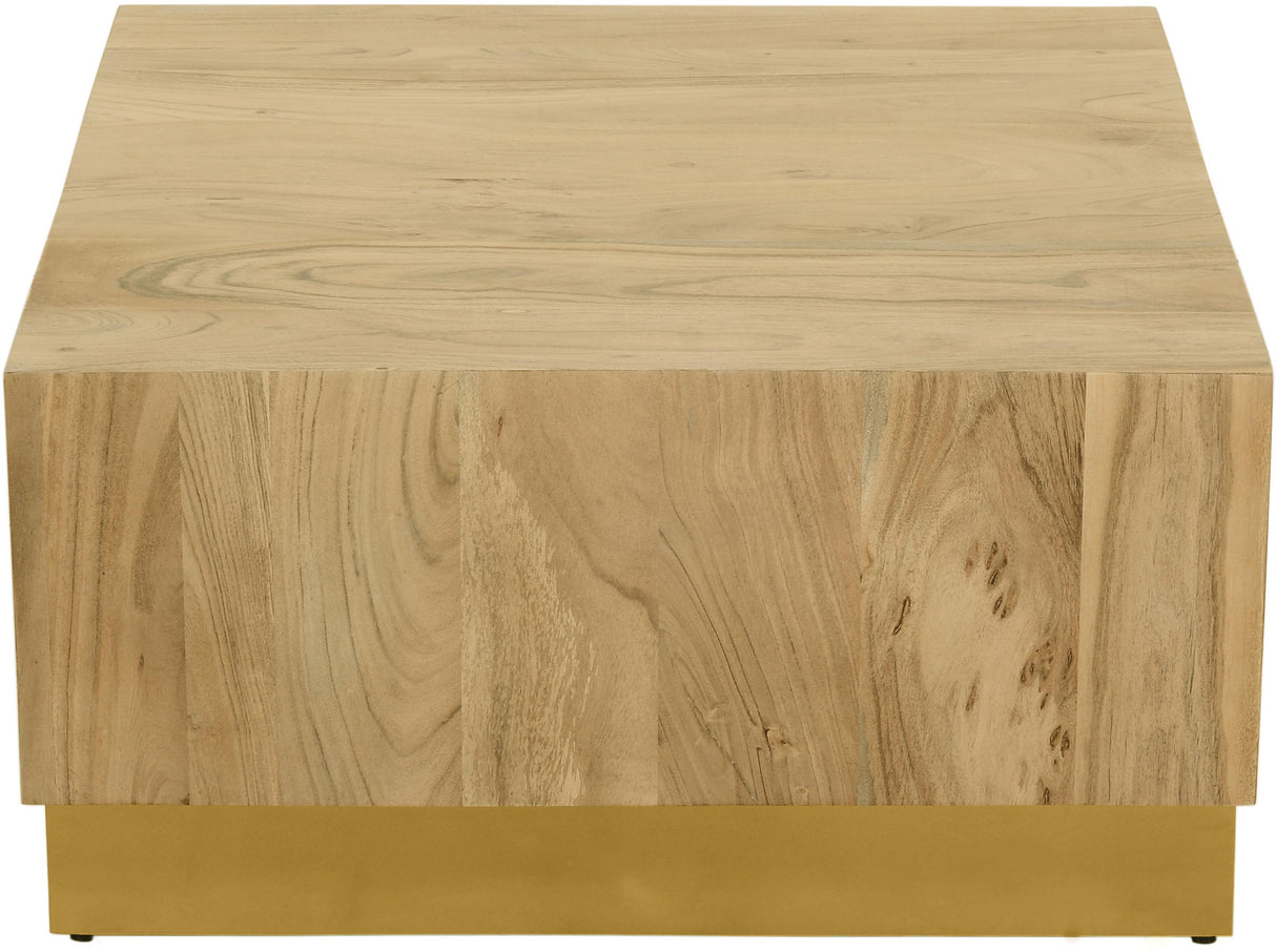 Acacia Gold Coffee Table - galleria furniture outlet