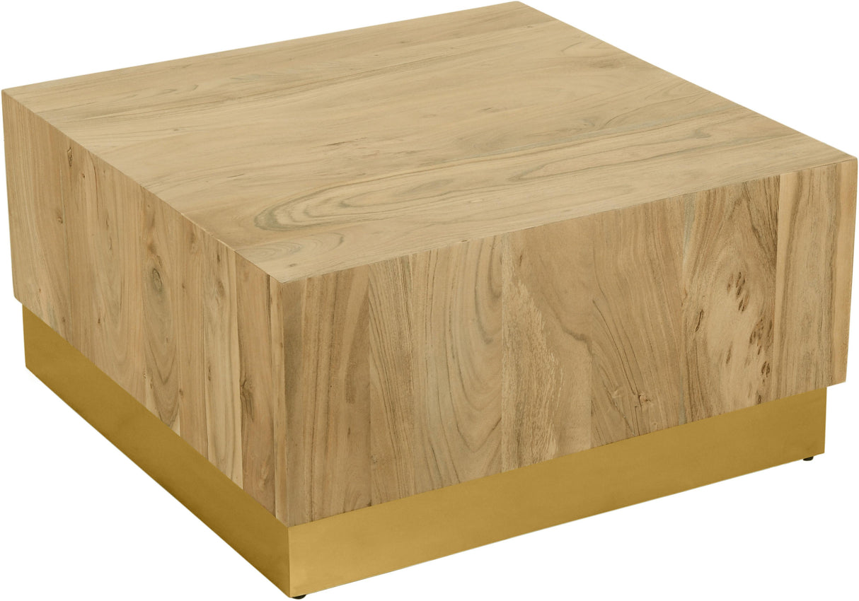 Acacia Gold Coffee Table - galleria furniture outlet