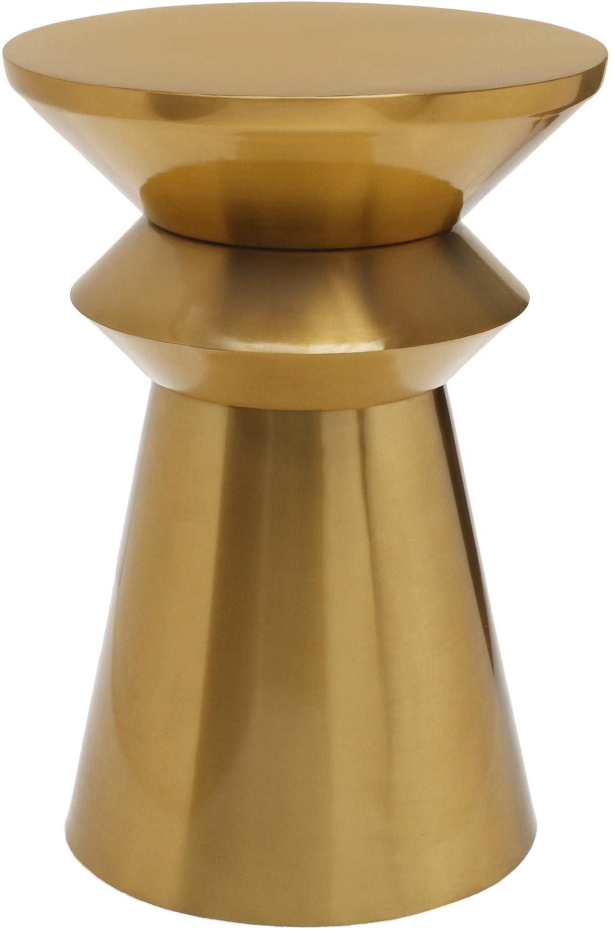 Jai Brushed Gold End Table