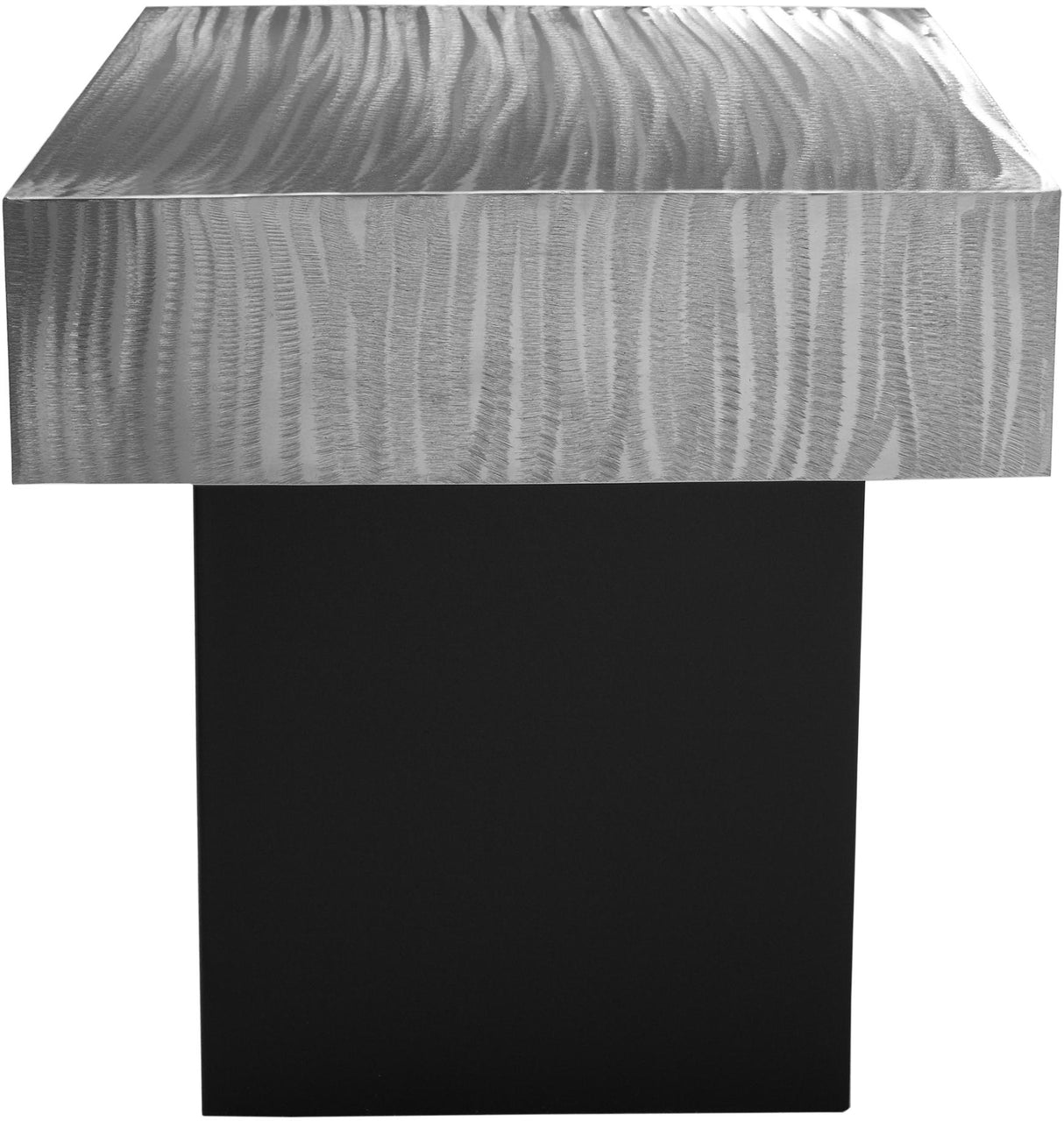 Palladium Silver End Table - galleria furniture outlet