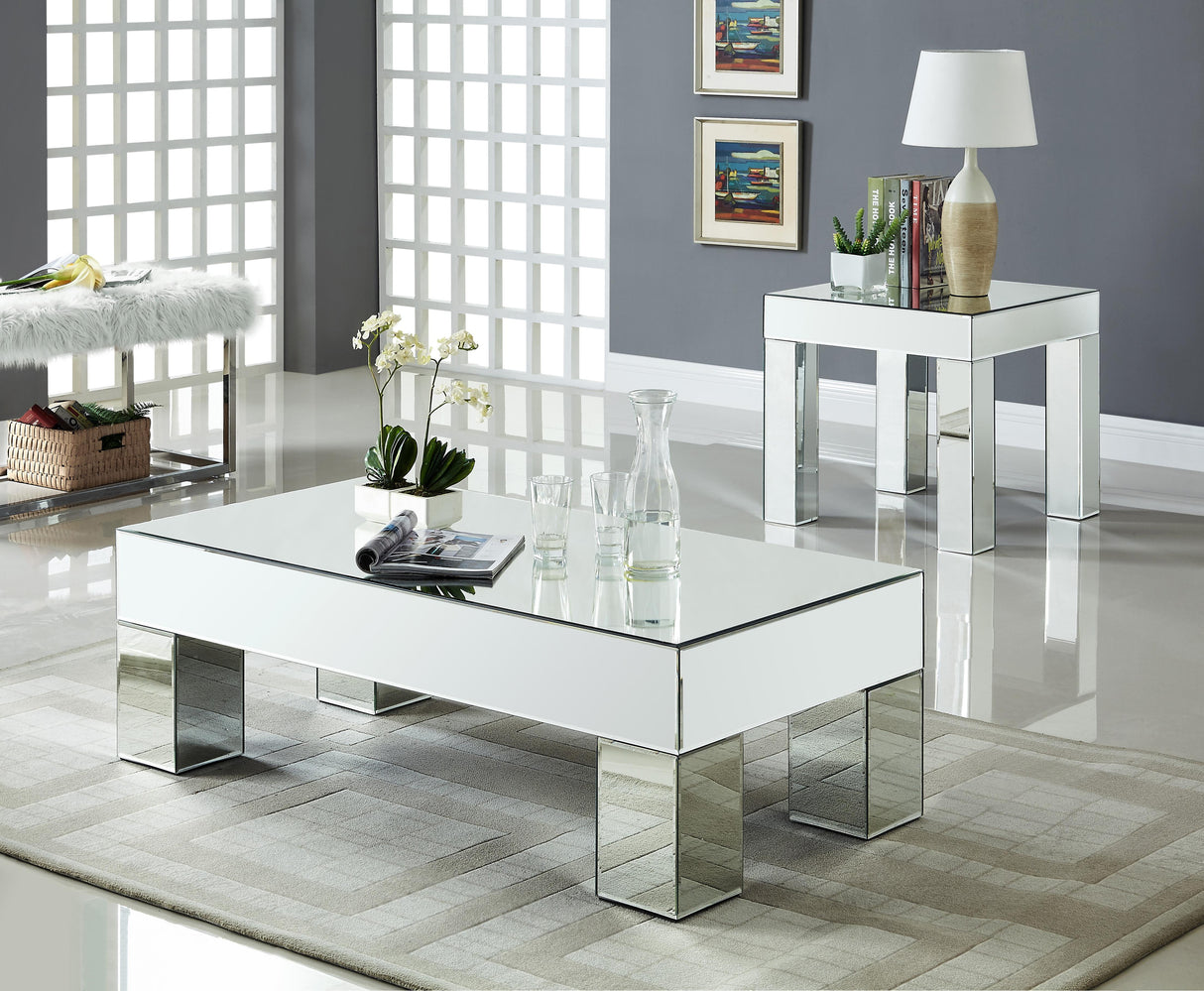 Lainy Mirrored Coffee Table - galleria furniture outlet