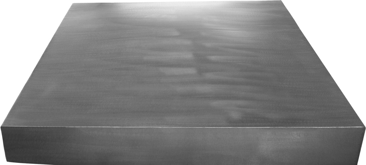 Palladium Silver End Table - galleria furniture outlet