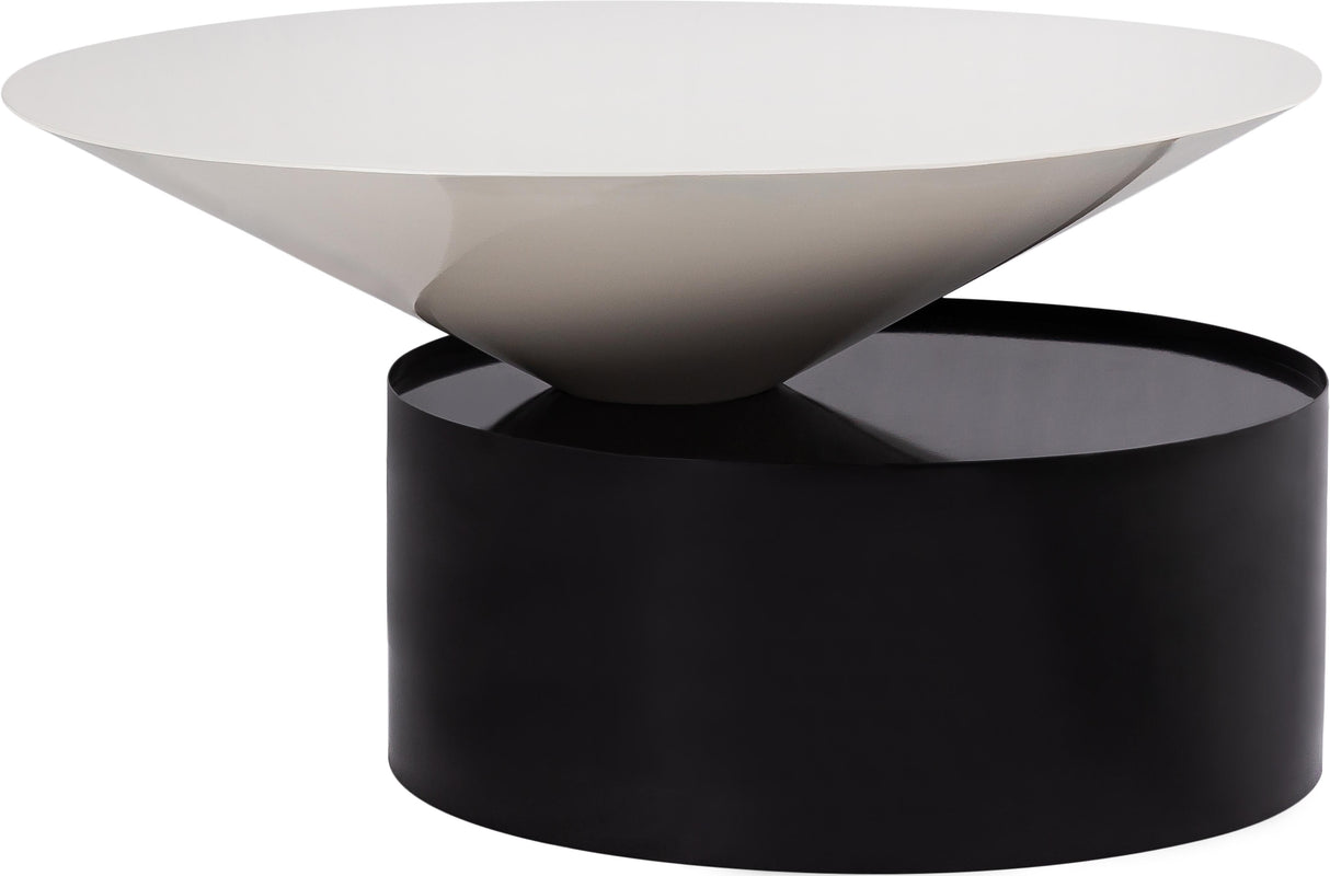 Damon White Coffee Table - galleria furniture outlet