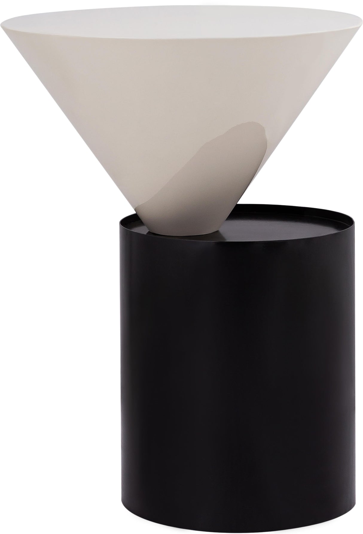 Damon White End Table - galleria furniture outlet