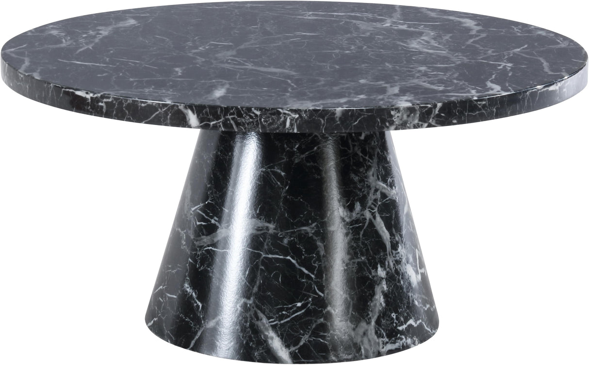 Omni Black Faux Marble Coffee Table
