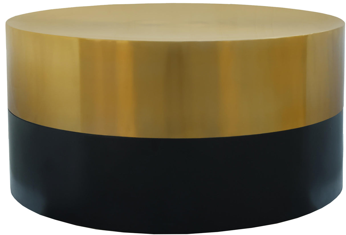 Sun Black / Gold Coffee Table - galleria furniture outlet