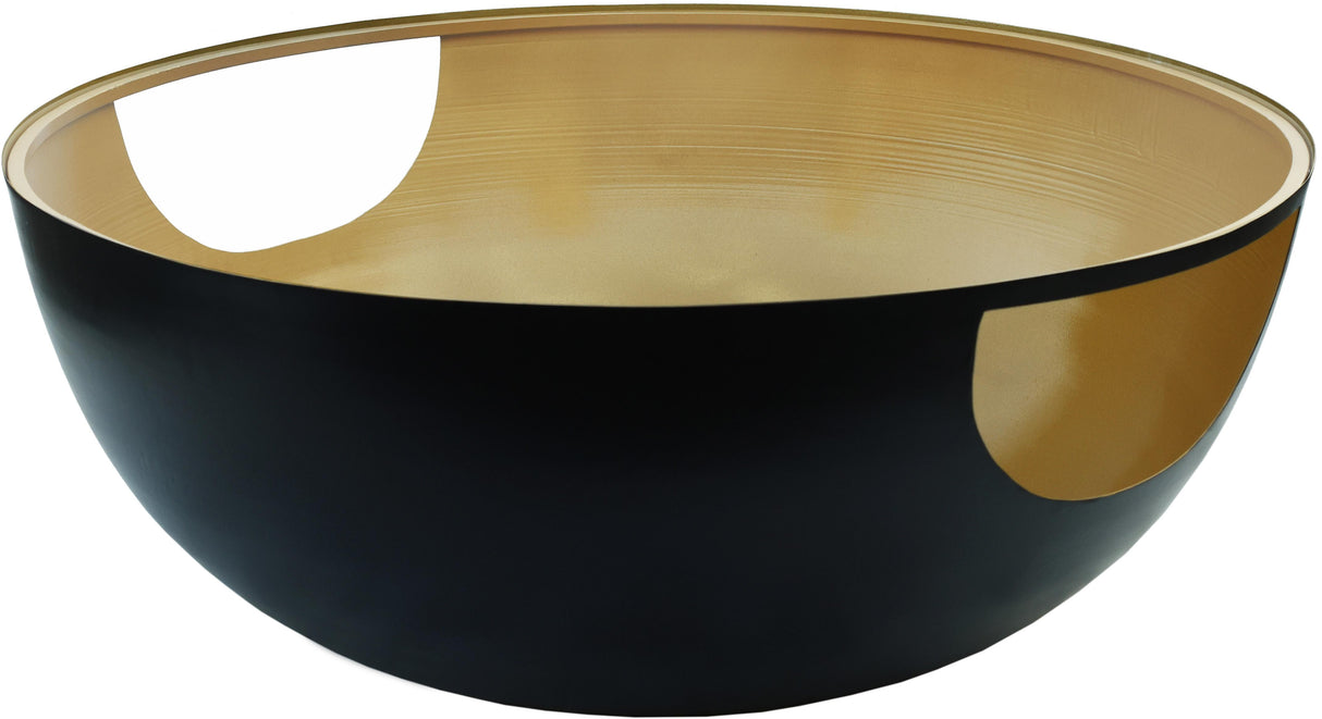 Doma Black / Gold Coffee Table - galleria furniture outlet