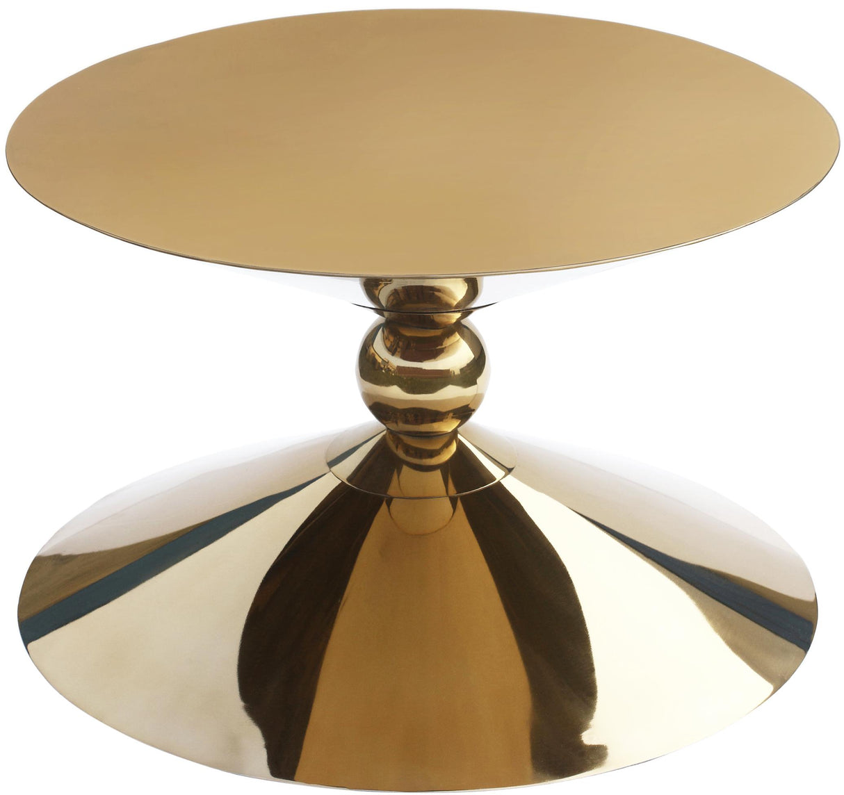 Malia Gold Coffee Table - galleria furniture outlet
