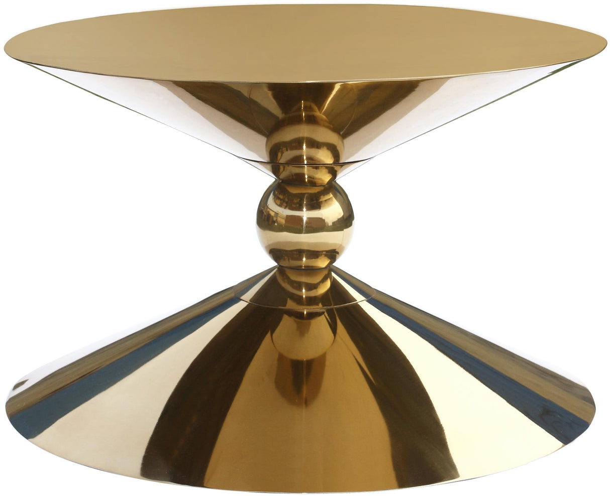 Malia Gold Coffee Table - galleria furniture outlet