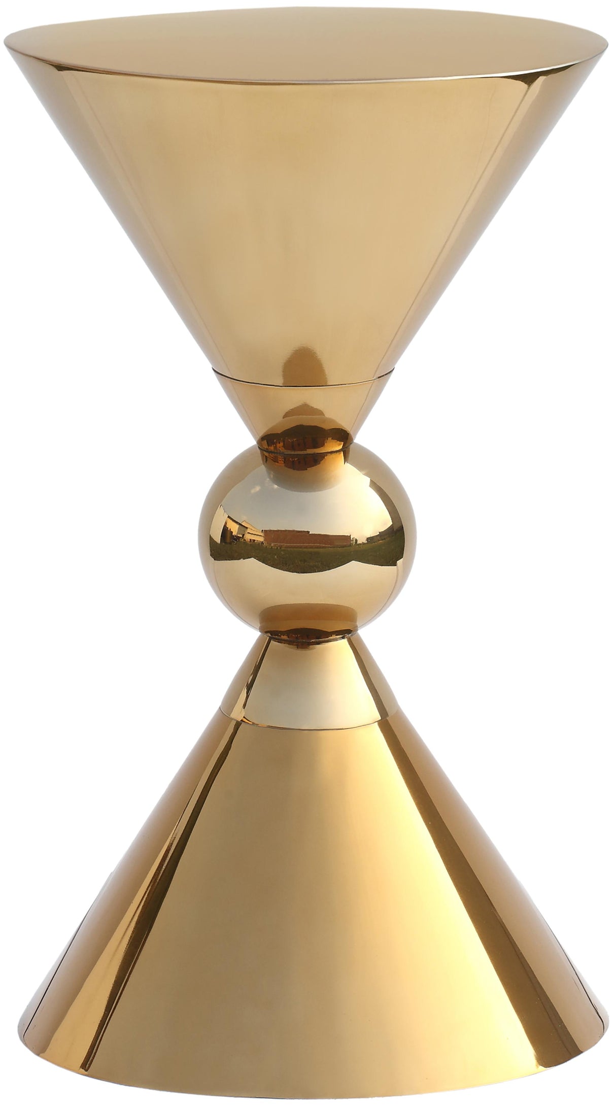 Malia Gold End Table - galleria furniture outlet