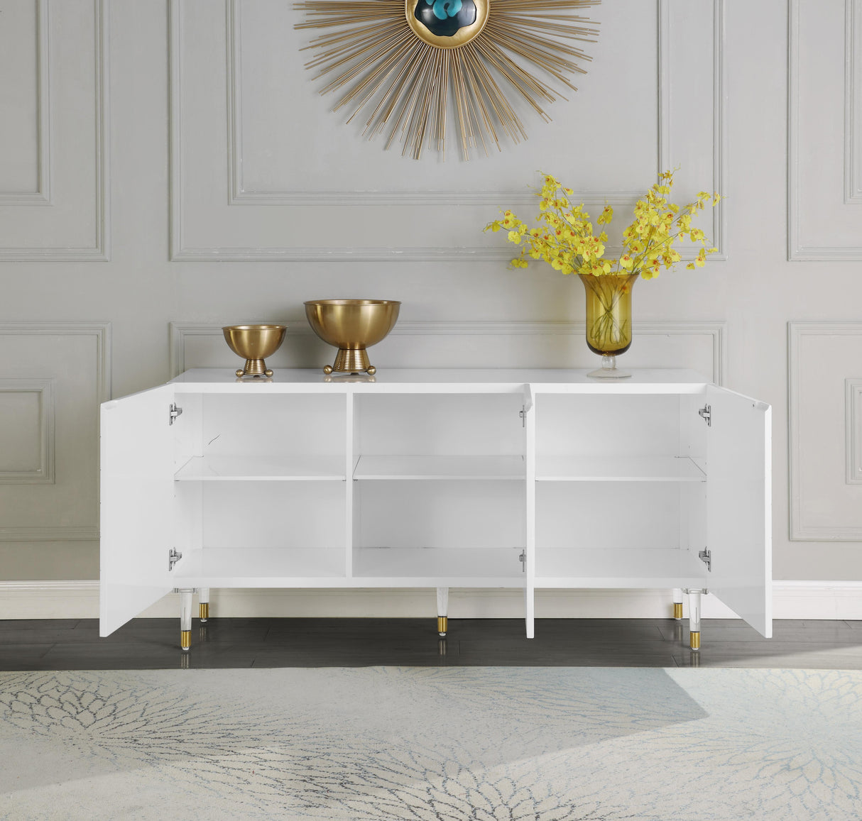 Starburst Sideboard/Buffet - galleria furniture outlet