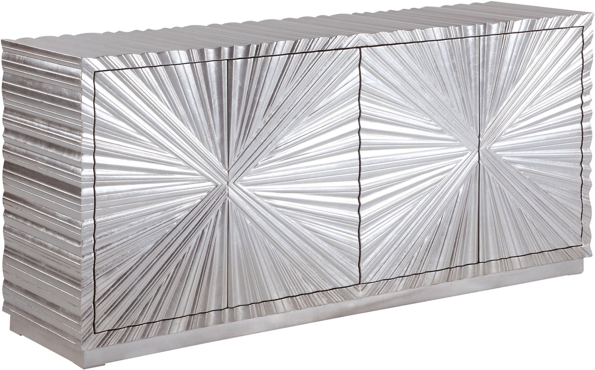 Silverton Silver Sideboard/Buffet - galleria furniture outlet