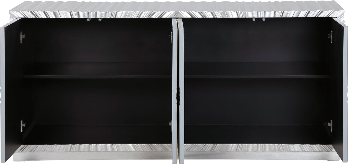 Silverton Silver Sideboard/Buffet - galleria furniture outlet