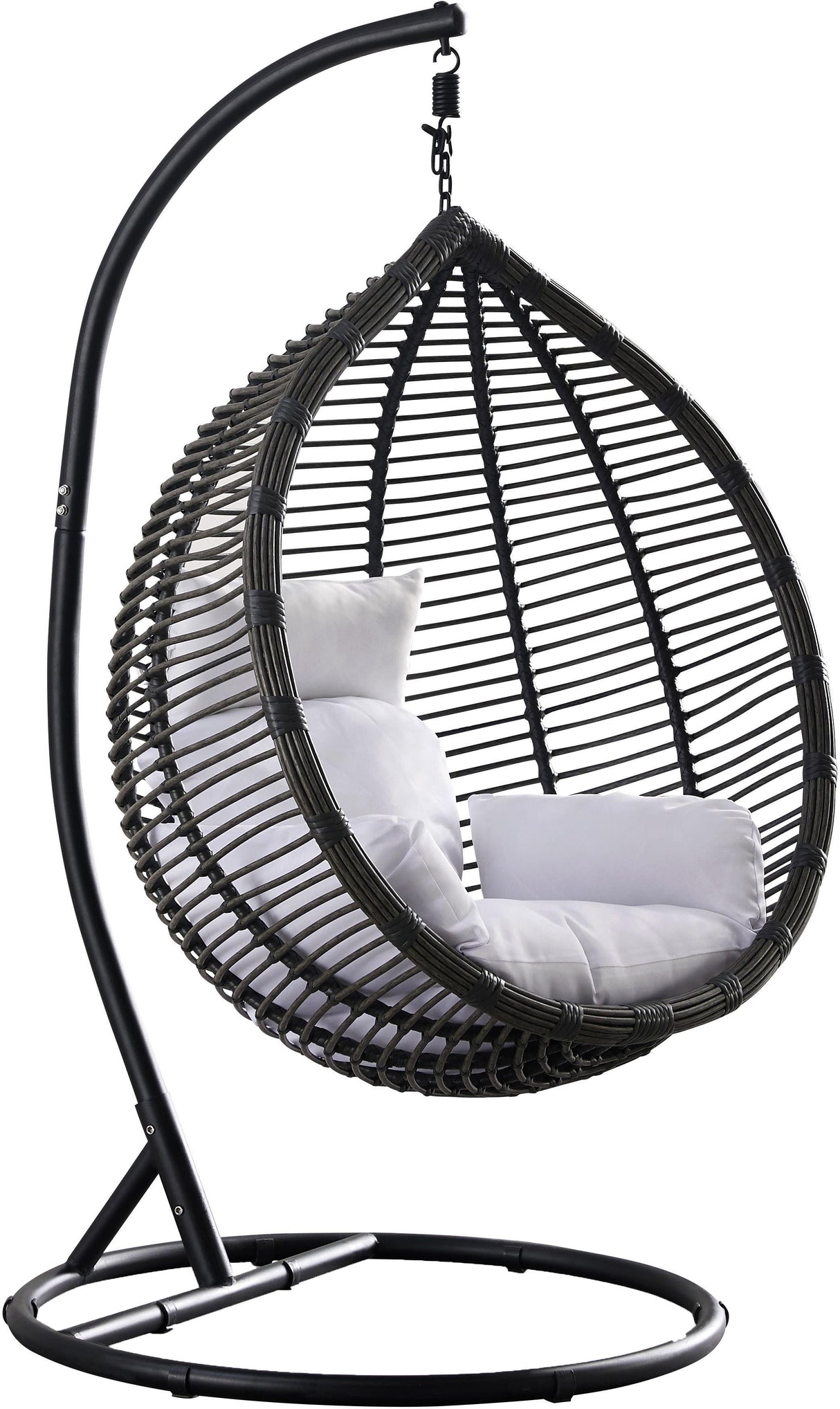 Tarzan Dark Grey Outdoor Patio Swing Chair - galleria furniture outlet