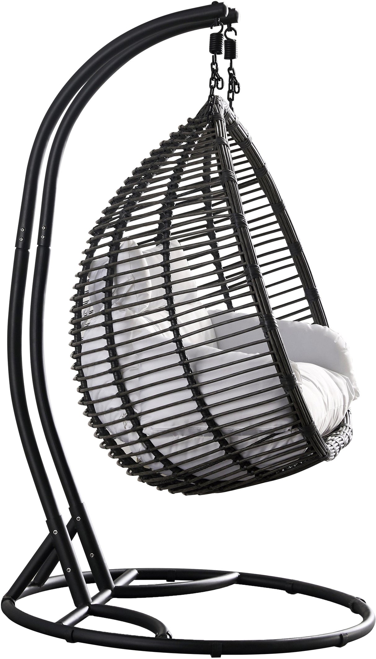 Tarzan Dark Grey Outdoor Patio Double Swing Chair - galleria furniture outlet