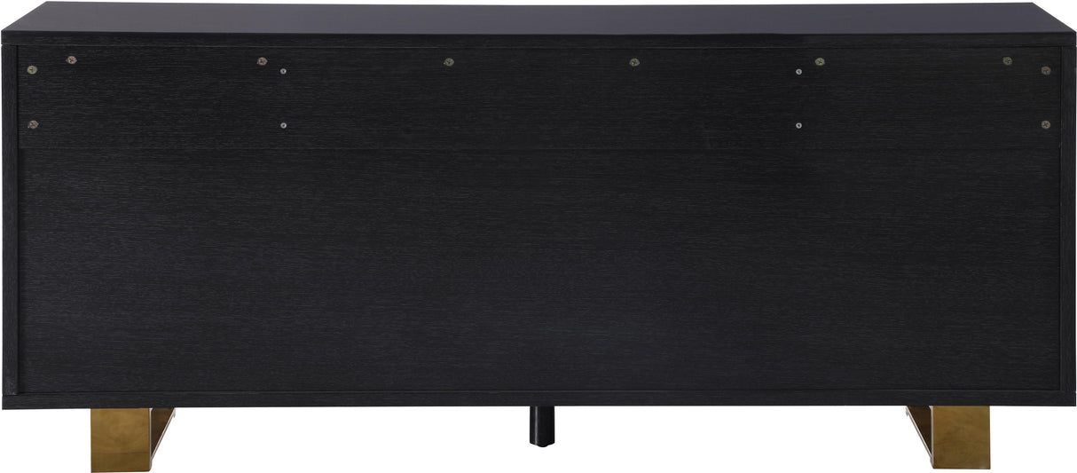 Excel Grey Oak Veneer Lacquer Sideboard/Buffet - galleria furniture outlet