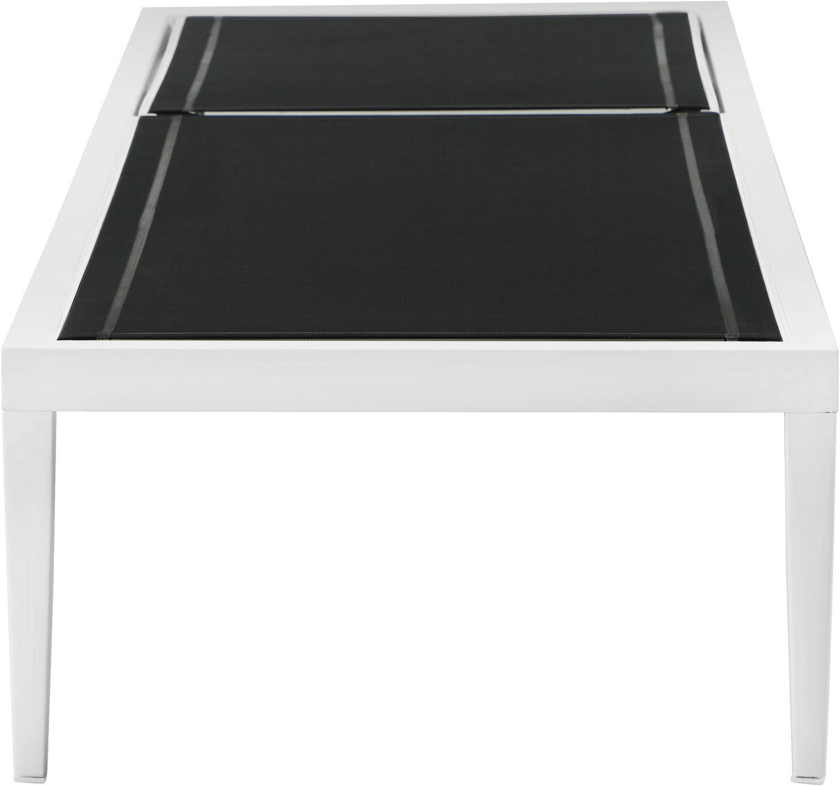 Nizuc Black Mesh Waterproof Fabric Outdoor Patio Aluminum Mesh Chaise Lounge Chair - galleria furniture outlet